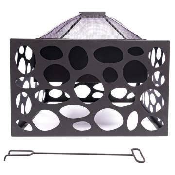 RedFire Fire Pit with BBQ Grill Mikor Black - 360° View