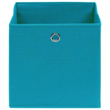 Baby Blue Storage Boxes - 4 pcs Fabric 32x32x32 cm