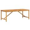 Garden Dining Table 200x90 cm | Solid Wood Acacia | HipoMarket