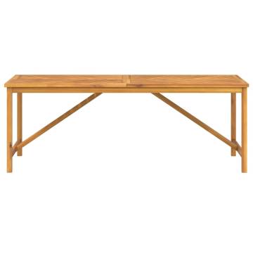 Garden Dining Table 200x90 cm | Solid Wood Acacia | HipoMarket