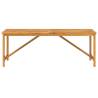 Garden Dining Table 200x90 cm | Solid Wood Acacia | HipoMarket