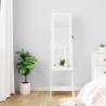 Mirror Jewellery Cabinet with LED Lights Free Standing White Colour white Quantity in Package 1 