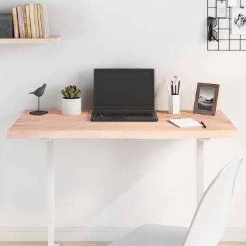 Table Top 100x60 cm Untreated Solid Oak | HipoMarket