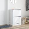 Shoe Cabinet White 60x34x96.5 cm | Stylish & Compact Storage