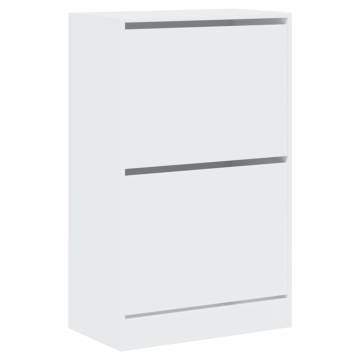 Shoe Cabinet White 60x34x96.5 cm | Stylish & Compact Storage