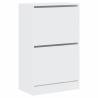 Shoe Cabinet White 60x34x96.5 cm | Stylish & Compact Storage