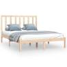 Solid Wood Pine Bed Frame - 150x200 cm King Size | HipoMarket