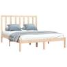 Solid Wood Pine Bed Frame - 150x200 cm King Size | HipoMarket