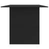 Stylish Black Dining Table - 180x90 cm Engineered Wood