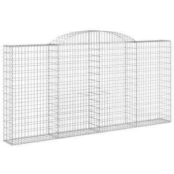 Arched Gabion Baskets 11 pcs - Durable Garden Barriers