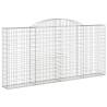 Arched Gabion Baskets 11 pcs - Durable Garden Barriers