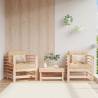 Garden Chairs with Cushions 2 pcs Solid Wood Pine Colour natural pine Quantity in Package 1 Model chair 