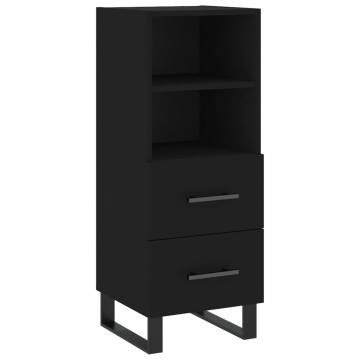 Highboard Black 34.5x34x180 cm - Stylish Engineered Wood Storage