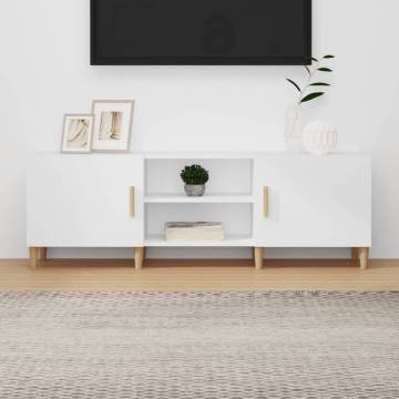 Stylish TV Cabinet White 150x30x50 cm | Hipomarket