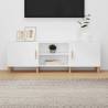 TV Cabinet White 150x30x50 cm Engineered Wood Colour white Quantity in Package 1 