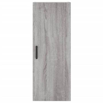 Stylish Grey Sonoma Highboard - 34.5x34x180 cm | Hipomarket