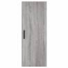 Stylish Grey Sonoma Highboard - 34.5x34x180 cm | Hipomarket