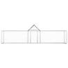 Spacious Chicken Coop 5x1x1.5 m - Galvanised Steel Structure