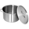 58L Stainless Steel Stock Pot - 50x30 cm | Hipomarket