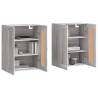 Wall Mounted Cabinets 2 pcs Grey Sonoma - Elegant Storage Solution