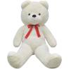 Plush White Teddy Bear Cuddly Toy - 242 cm XXL Size