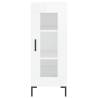 Stylish Highboard High Gloss White - 34.5x34x180 cm