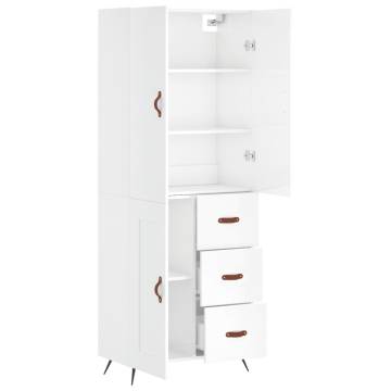 Highboard High Gloss White - Stylish Storage Solution