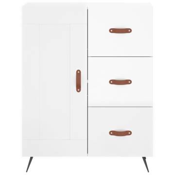 Highboard High Gloss White - Stylish Storage Solution