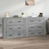 Sideboards 2 pcs Grey Sonoma Engineered Wood Colour grey sonoma Quantity in Package 2 