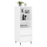 Stylish Highboard White - Engineered Wood 40x36x110 cm