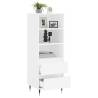 Stylish Highboard White - Engineered Wood 40x36x110 cm