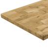 Solid Oak Wood Table Top - 140x60 cm Rectangular | Hipo Market