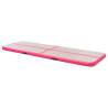 Inflatable Gymnastics Mat with Pump - 700x100x10 cm Pink