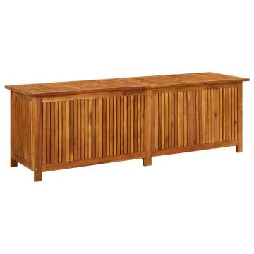 Garden Storage Box 175x50x58 cm Solid Acacia Wood - HipoMarket