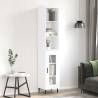 Highboard White 34.5x34x180 cm Engineered Wood Colour white Quantity in Package 1 Model 1 glass door 