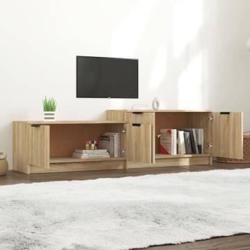 Sonoma Oak TV Cabinet - Stylish & Practical Storage Solution