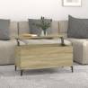 Coffee Table Sonoma Oak 90x44.5x45 cm Engineered Wood Colour sonoma oak Quantity in Package 1 Length 90 cm 