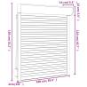 Roller Shutter Aluminium 100x130 cm - White | HipoMarket