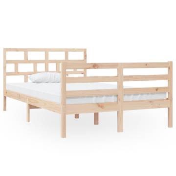 Solid Wood Bed Frame 120x190 cm | Small Double | Hipomarket