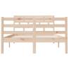 Solid Wood Bed Frame 120x190 cm | Small Double | Hipomarket