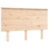 Small Double Bed Frame with Headboard - Solid Pine Wood