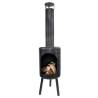 Esschert Design Round Black Terrace Heater - Cozy & Stylish