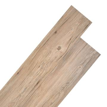 Non Self-Adhesive PVC Flooring Planks - Oak Brown 5.26 m²