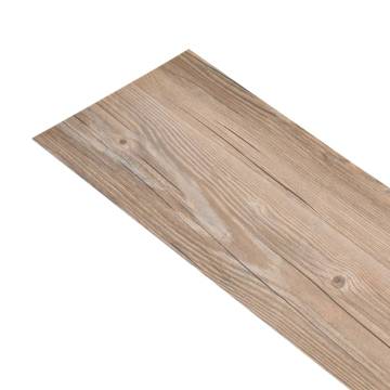 Non Self-Adhesive PVC Flooring Planks - Oak Brown 5.26 m²