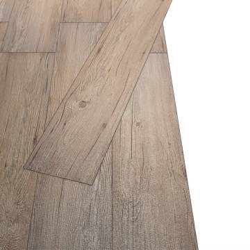 Non Self-Adhesive PVC Flooring Planks - Oak Brown 5.26 m²