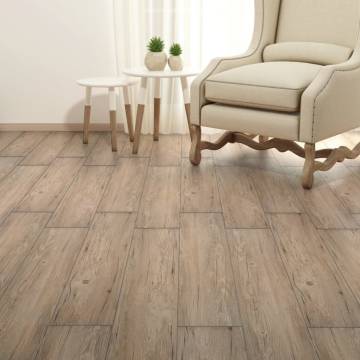 Non Self-Adhesive PVC Flooring Planks - Oak Brown 5.26 m²