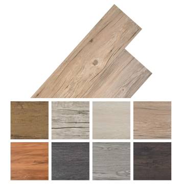 Non Self-Adhesive PVC Flooring Planks - Oak Brown 5.26 m²