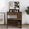 Dressing Table with Mirror Brown Oak 86.5x35x136 cm Colour brown oak Quantity in Package 1 