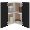 Hanging Corner Cabinet - Black 57x57x60 cm | Hipomarket