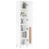 Stylish Highboard White 34.5x34x180 cm - Elegant Storage Solution